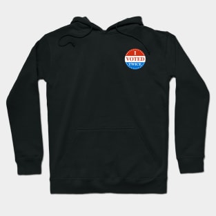 I VOTED TWICE Sticker Hoodie